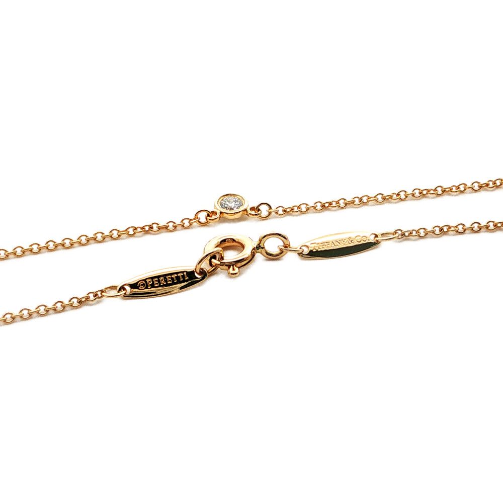 Tiffany & Co by the Yard Dby Diamond Bezel Pendant 18k Yellow Gold — view 3