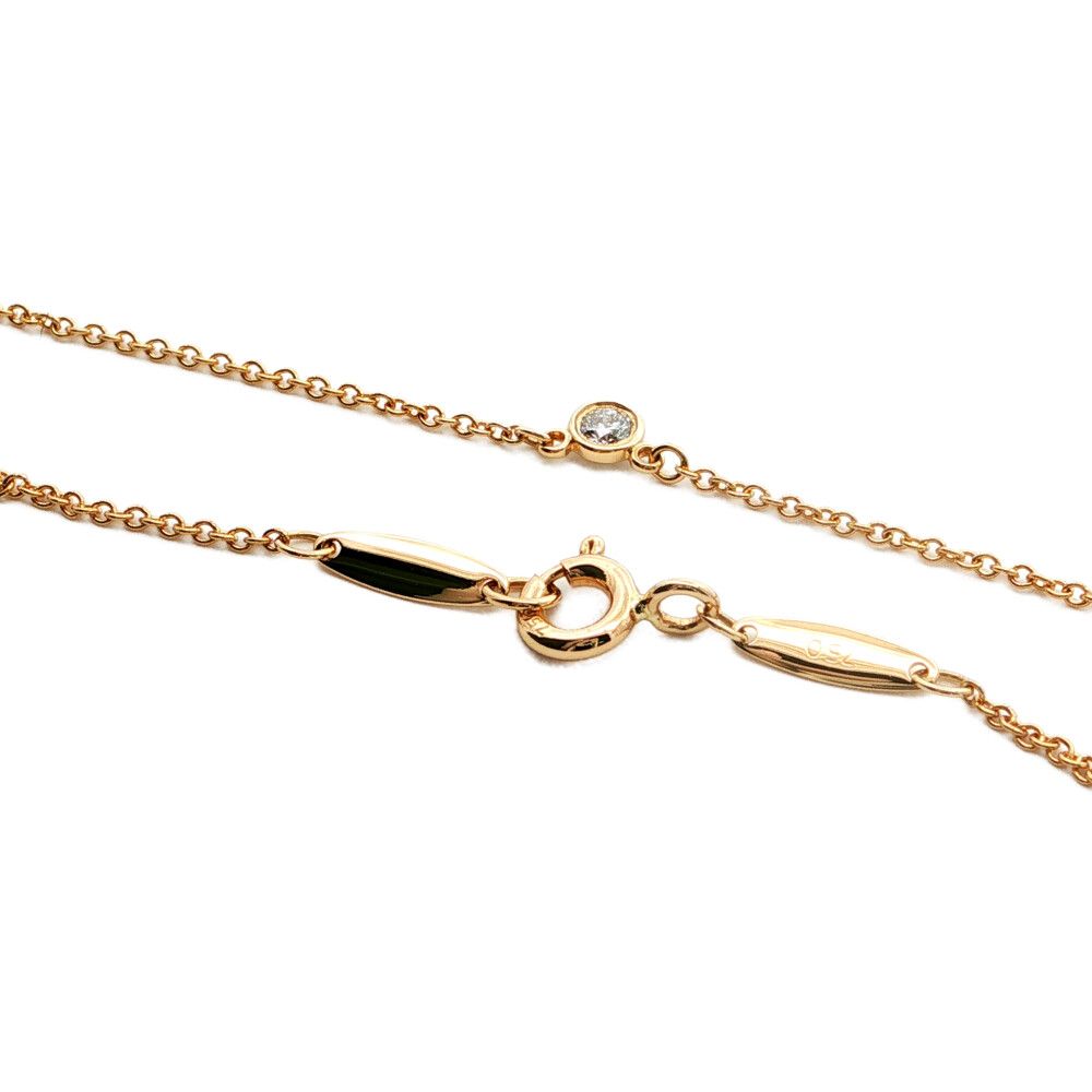 Tiffany & Co by the Yard Dby Diamond Bezel Pendant 18k Yellow Gold — view 4