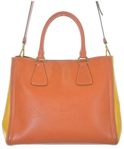 Prada Galleria 2-Way Handbag Brown — view 2