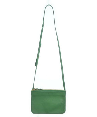 Celine Trio Small Leather Shoulder Bag Green — view 3