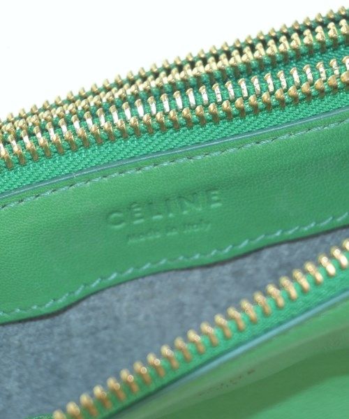 Celine Trio Small Leather Shoulder Bag Green — view 5