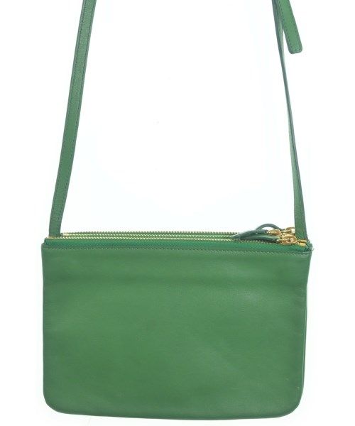 Celine Trio Small Leather Shoulder Bag Green — view 2
