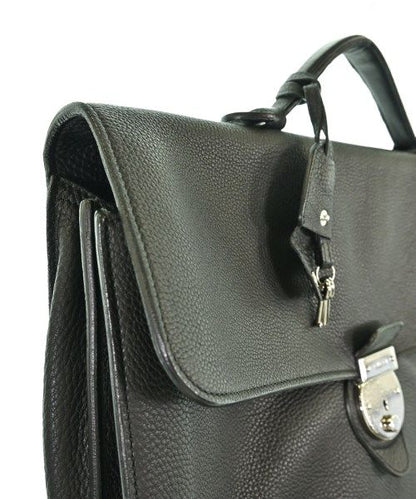 Gucci Leather Briefcase Business Bag Black — view 6