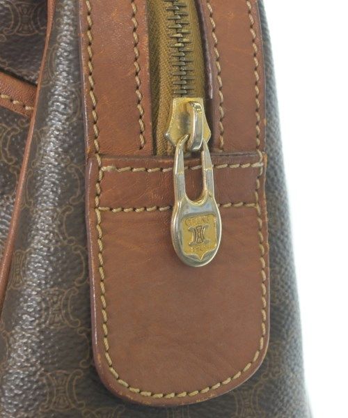 Celine Macadam Pattern Mini Boston Bag Brown — view 8