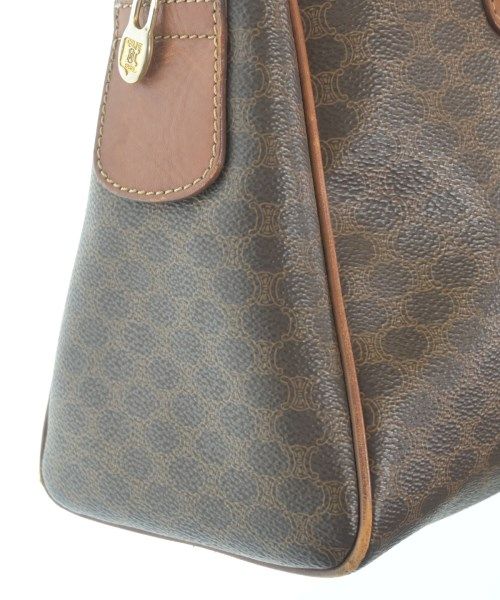 Celine Macadam Pattern Mini Boston Bag Brown — view 7