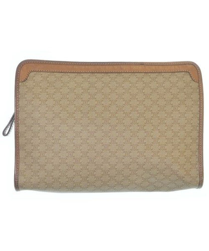 Celine Macadam Pattern Clutch Bag Beige — view 2