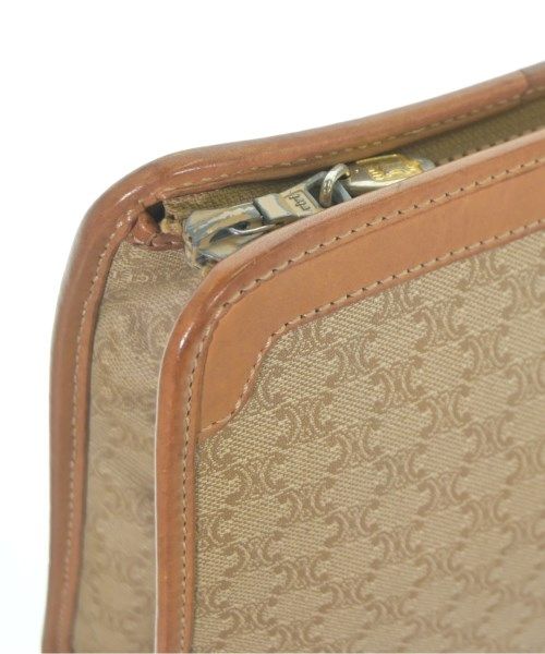 Celine Macadam Pattern Clutch Bag Beige — view 5