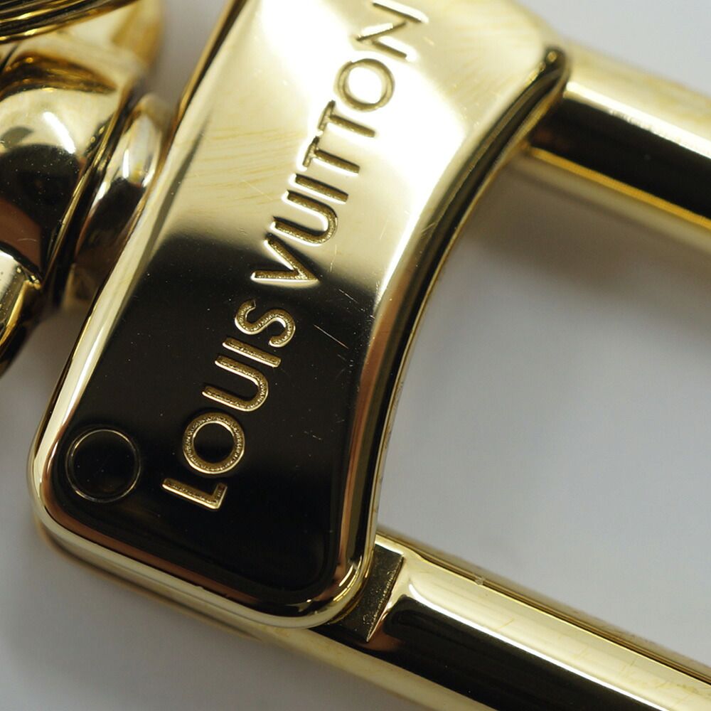 Louis Vuitton Key Ring Super Flat Takashi Murakami Gold Metal Key Holder — view 4