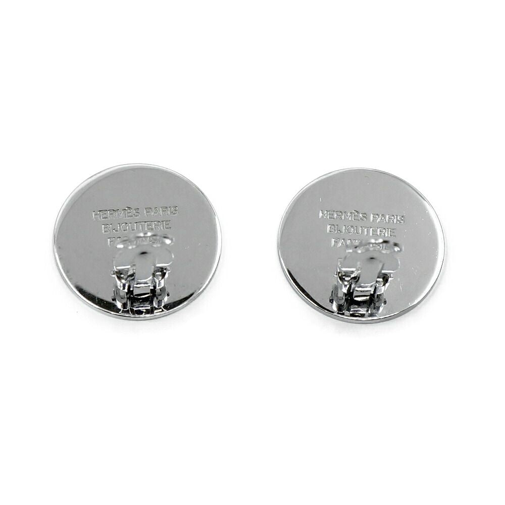 Hermes Sellier Earrings Silver — view 2