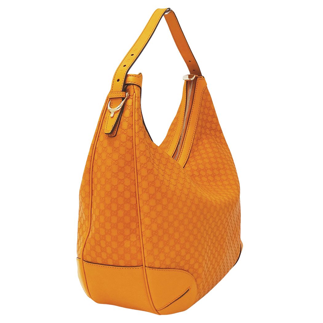 Gucci Shoulder Bag Micro Guccissima Leather Orange GG — view 4