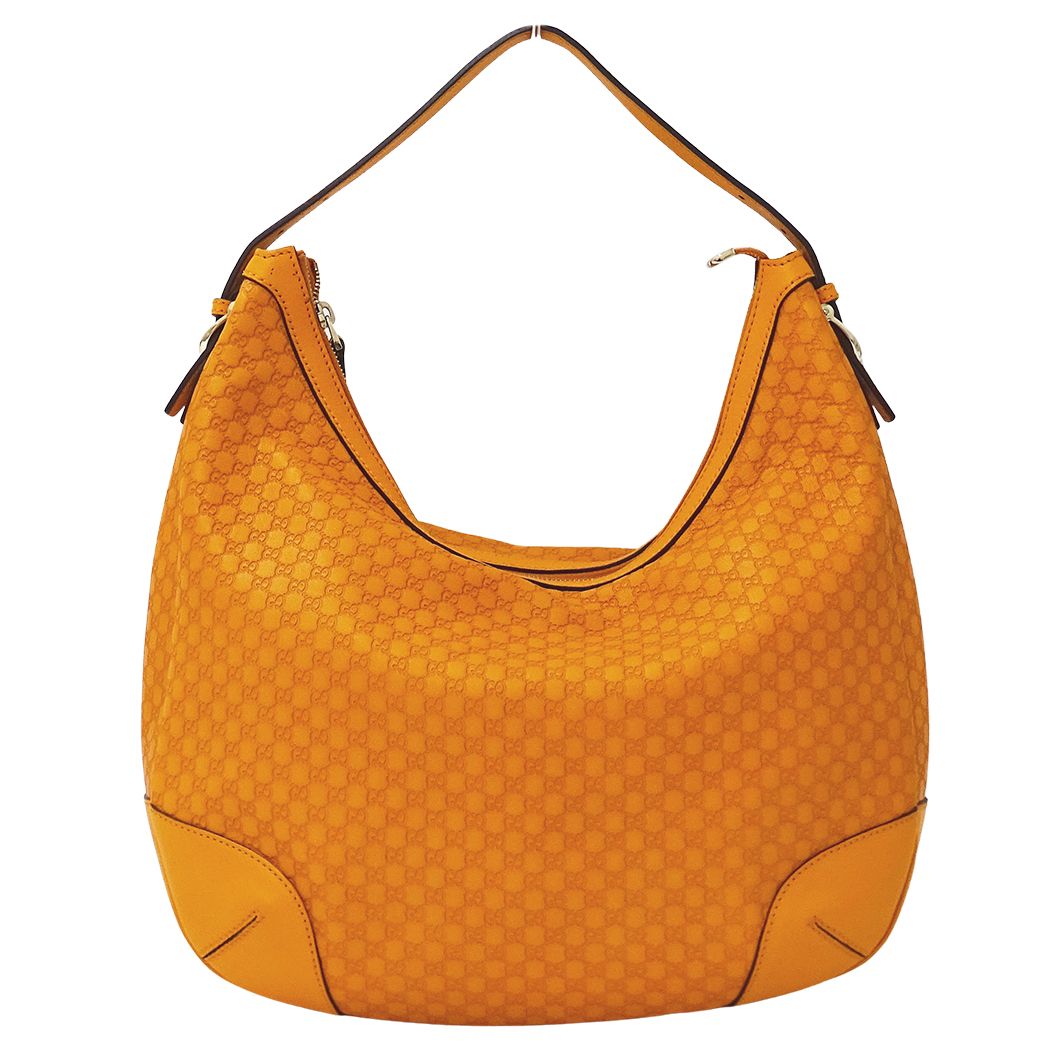Gucci Shoulder Bag Micro Guccissima Leather Orange GG
