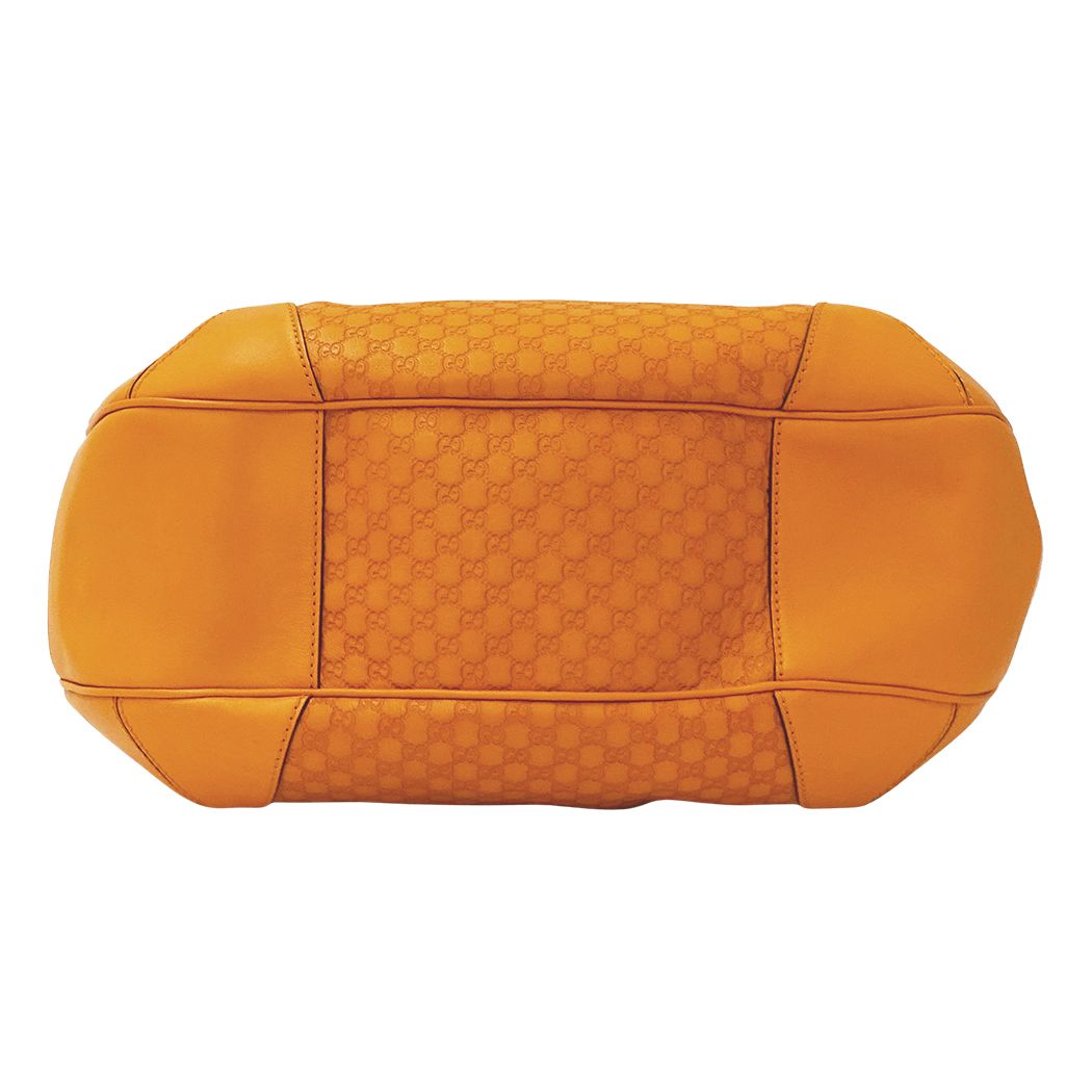 Gucci Shoulder Bag Micro Guccissima Leather Orange GG — view 3