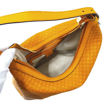 Gucci Shoulder Bag Micro Guccissima Leather Orange GG — view 5
