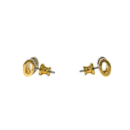 Hermes Mini Pop H Earrings Gold Blue — view 4