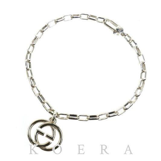 Gucci 925 Sterling Silver Interlocking G Bracelet 21