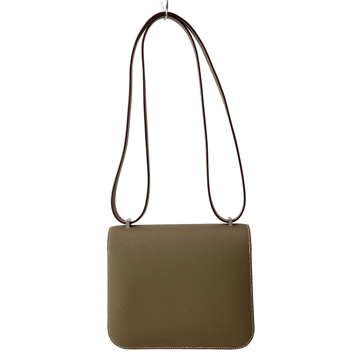 Hermes Shoulder Bag Constance Miroir 18 Etoupe Silver — view 3