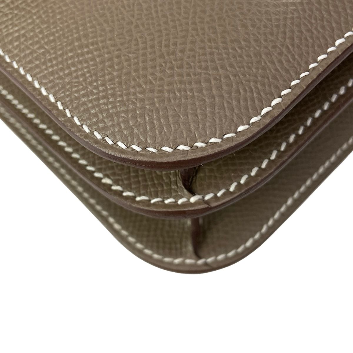 Hermes Shoulder Bag Constance Miroir 18 Etoupe Silver — view 7