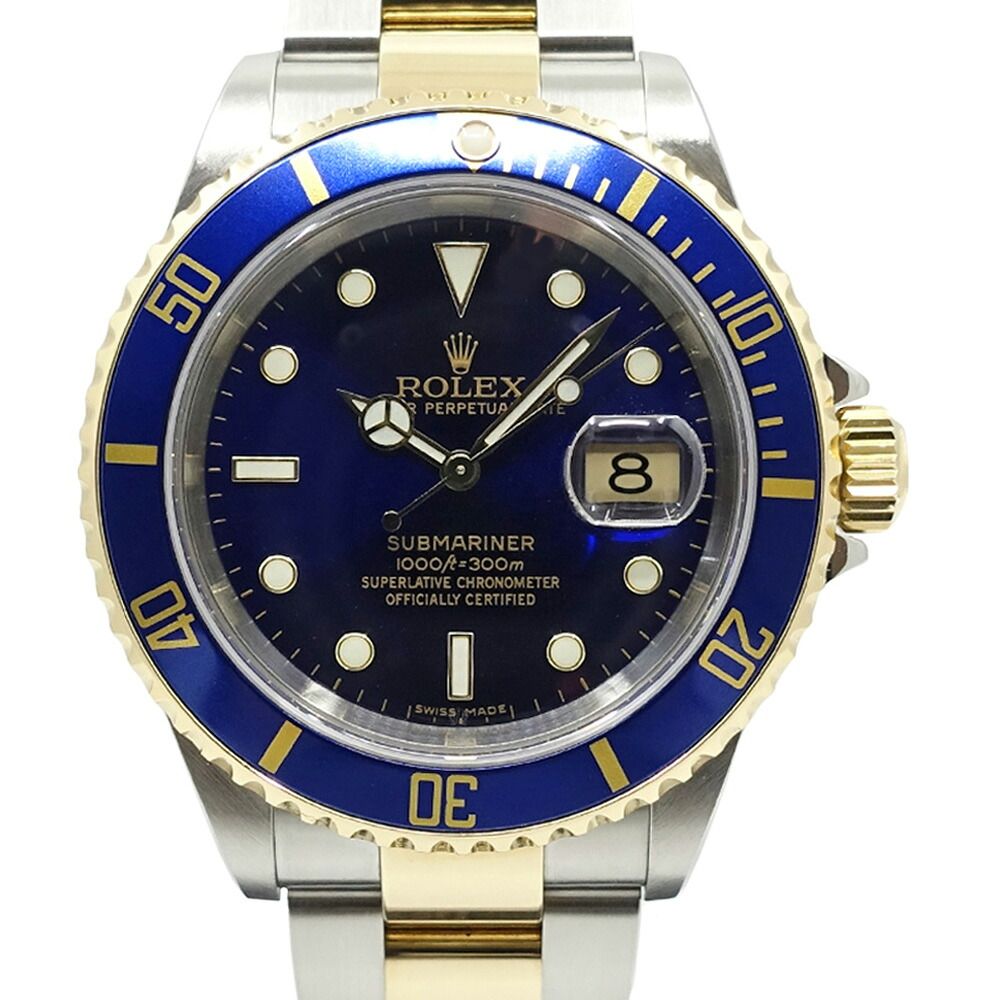 Rolex Submariner Date 40 Blue Sub SS YG Dial