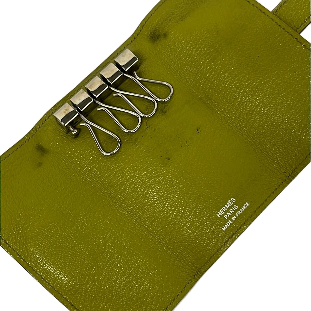 Hermes Key Case Bearn Khaki Hook Key Holder — view 3