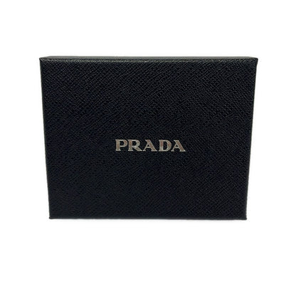 Prada Bifold Wallet Gray Light Pink White Leather — view 6