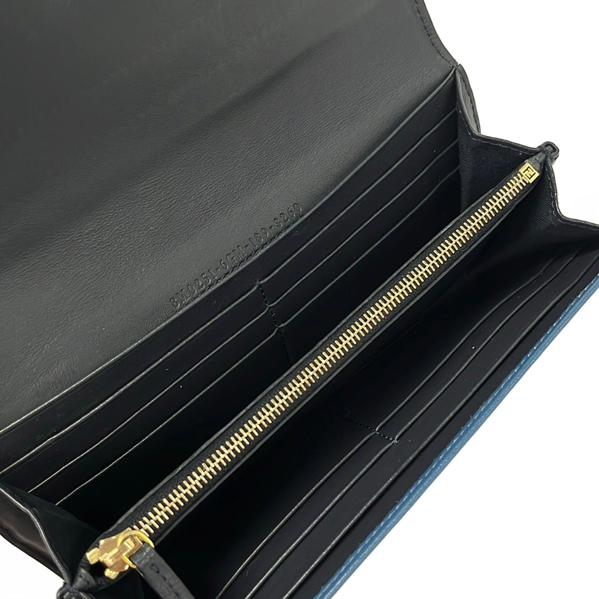 Fendi Wallet by the Way Navy Leather — view 4