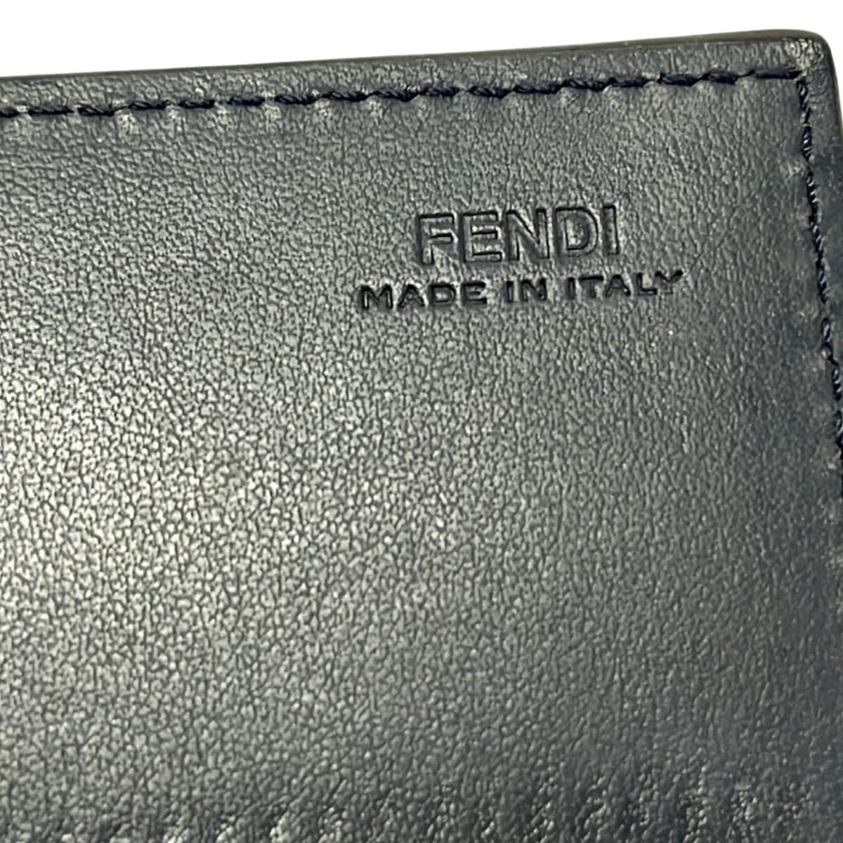 Fendi Wallet by the Way Navy Leather — view 6