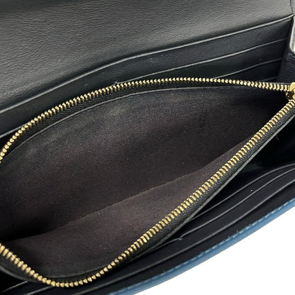 Fendi Wallet by the Way Navy Leather — view 5