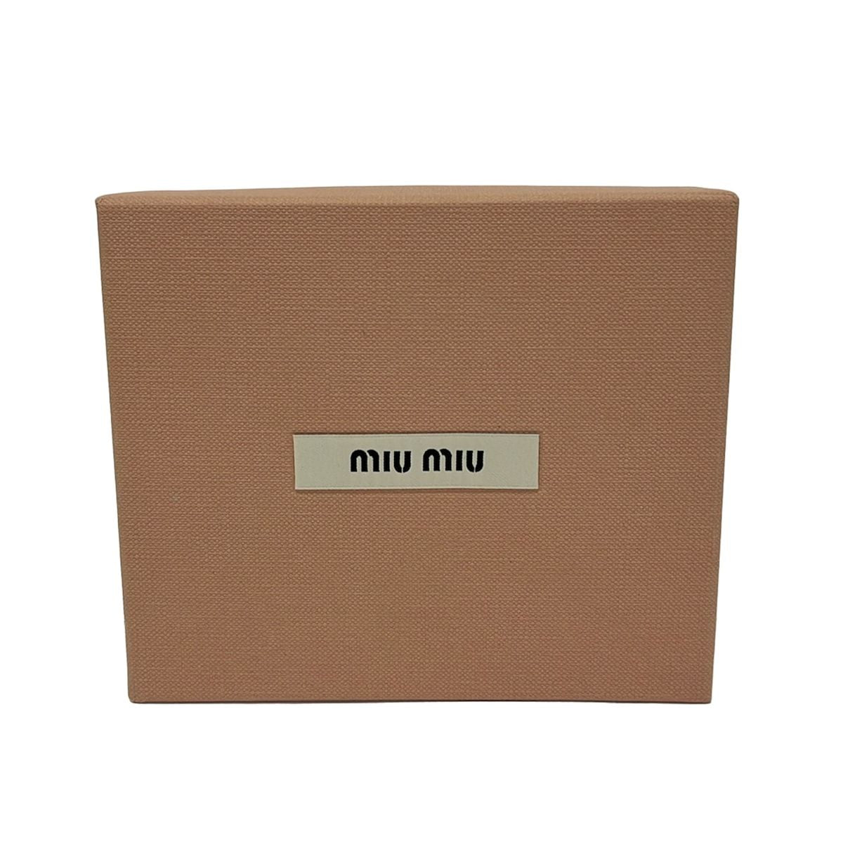 Miu Miu Bifold Wallet Matelasse Light Pink Leather — view 6