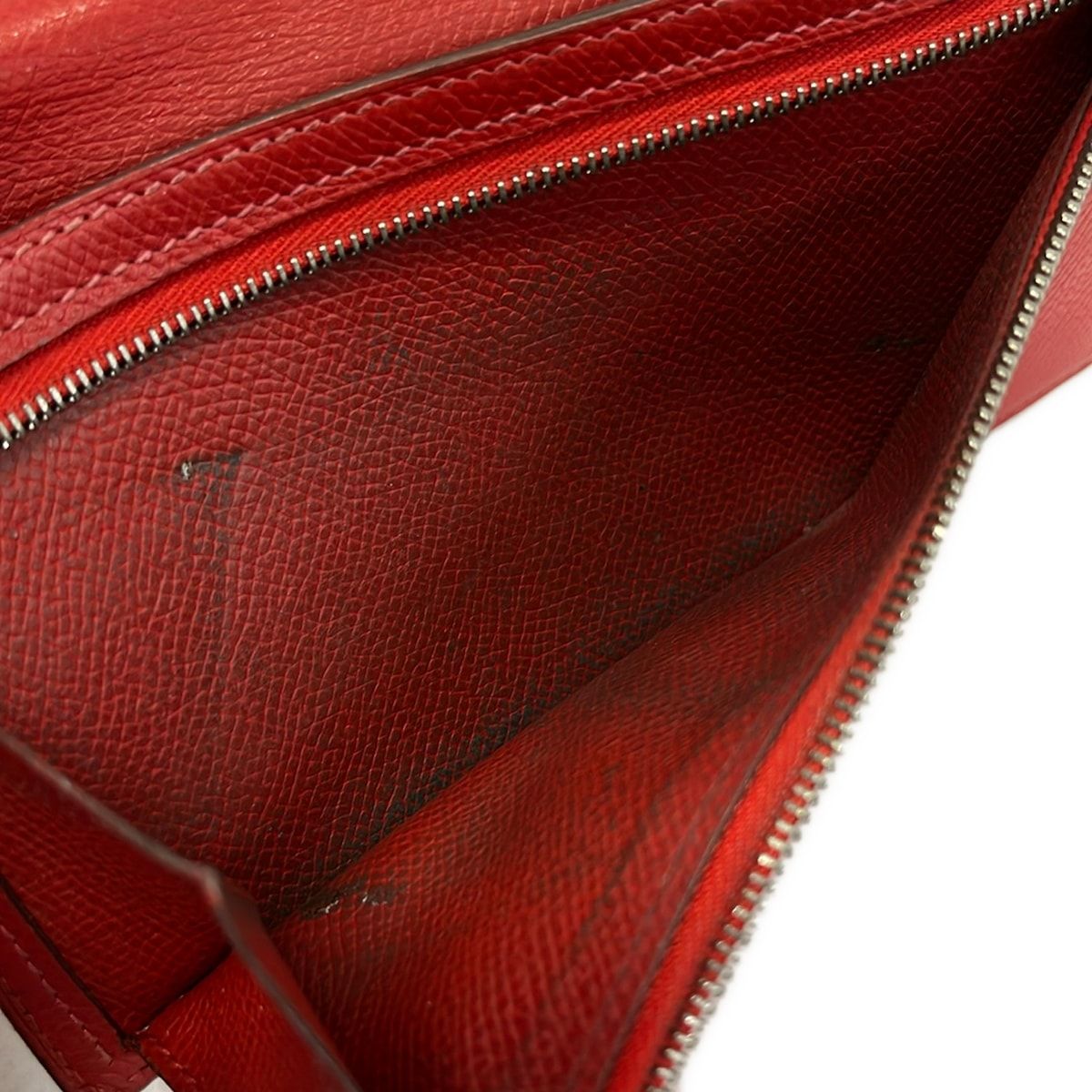 Hermes Wallet Bearn Vermilion Silver — view 4