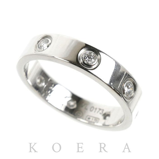 Cartier 18k White Gold Mini Love Full Diamond Ring