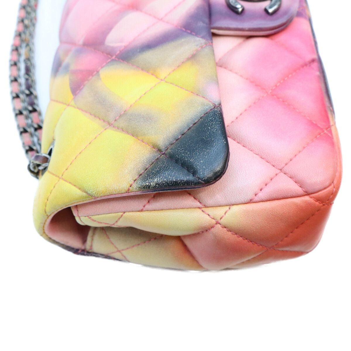 Chanel Multicolor Lambskin Rsv S Flap Flower Power Quilted 23 Shoulder Bag — view 7