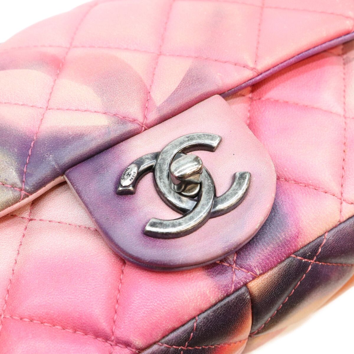 Chanel Multicolor Lambskin Rsv S Flap Flower Power Quilted 23 Shoulder Bag — view 6