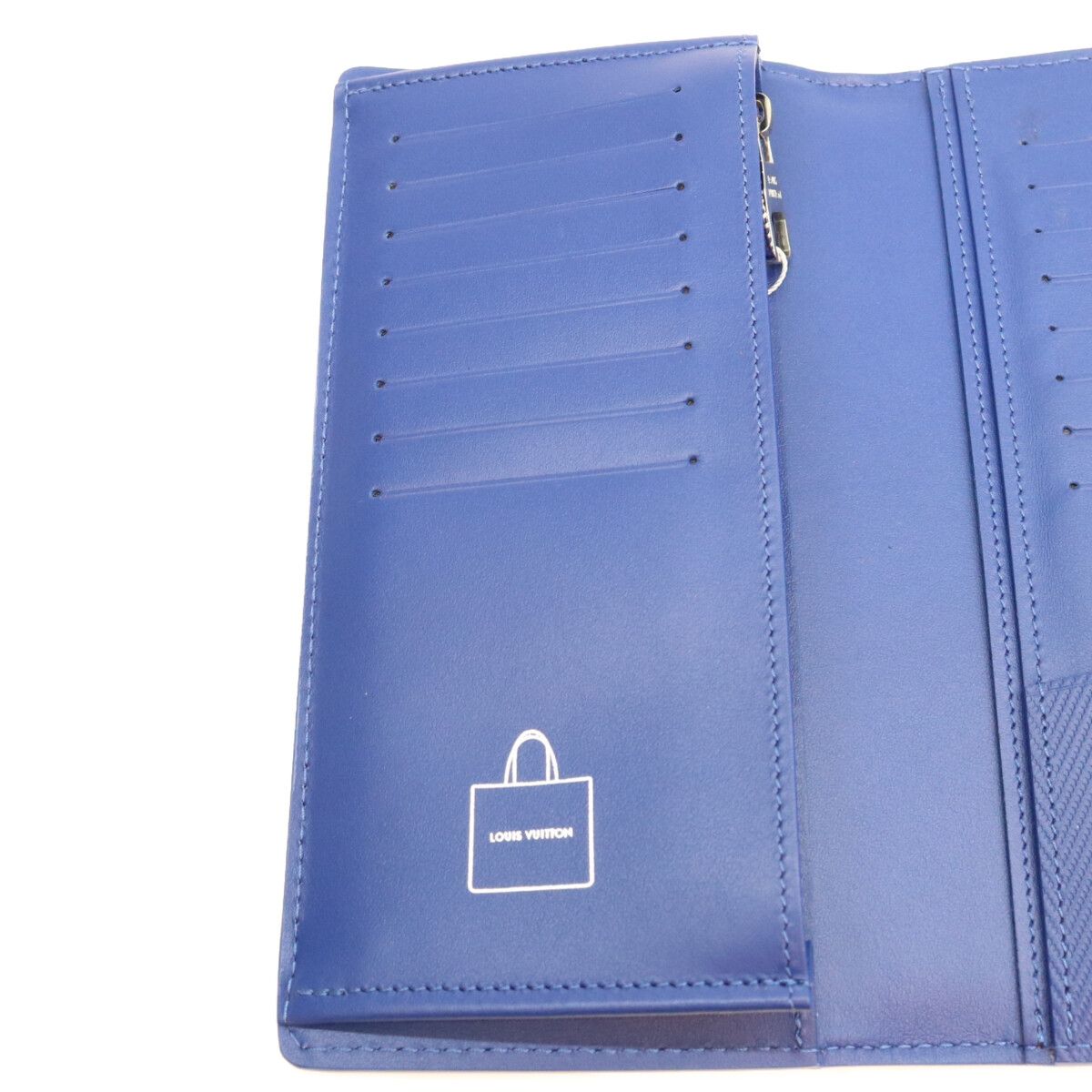 Louis Vuitton LV Packaging Cowhide Leather Saffron Orange Portefeuille Brazza — view 4