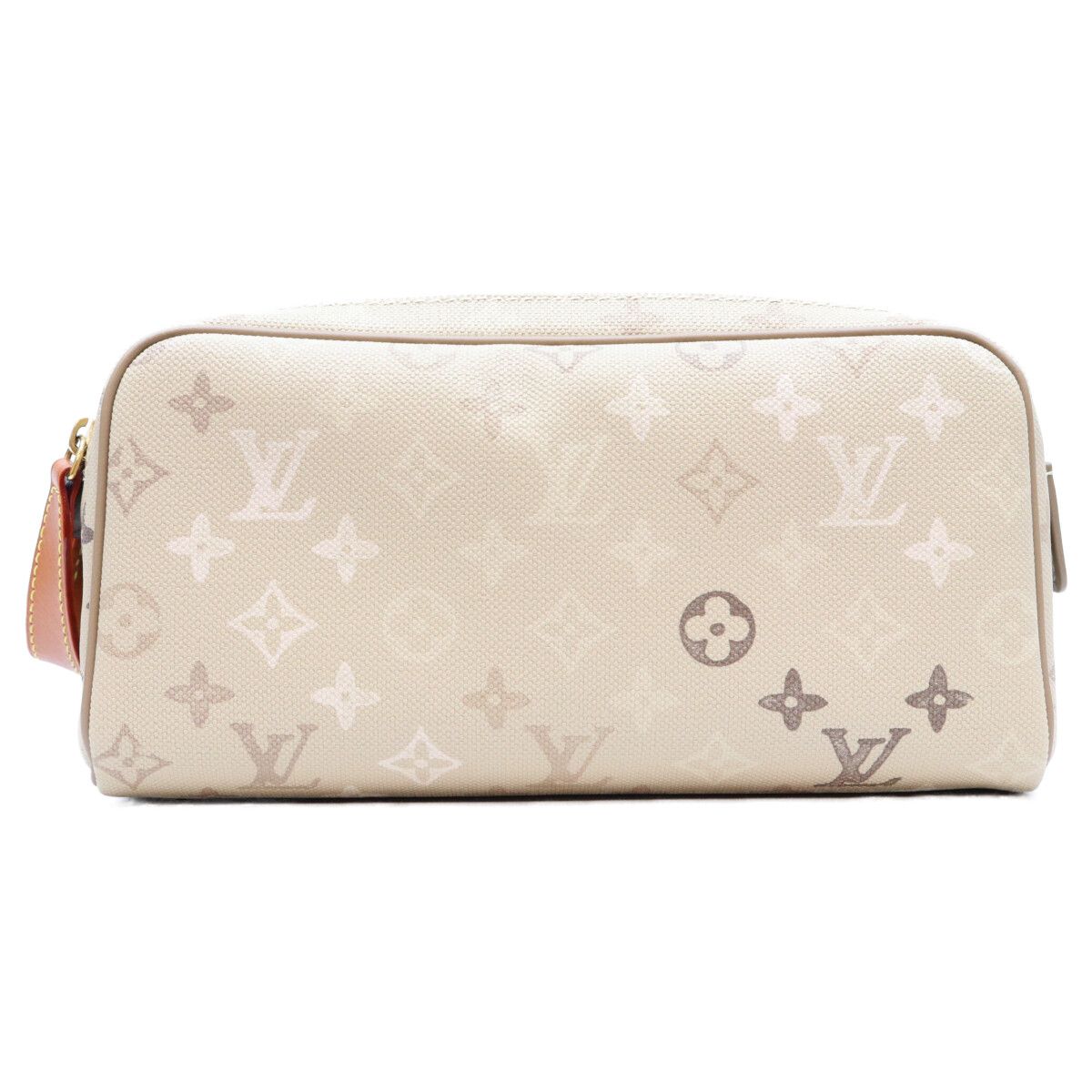 Louis Vuitton Monogram Surplus Canvas Sand Beige Dopp Kit Handbag