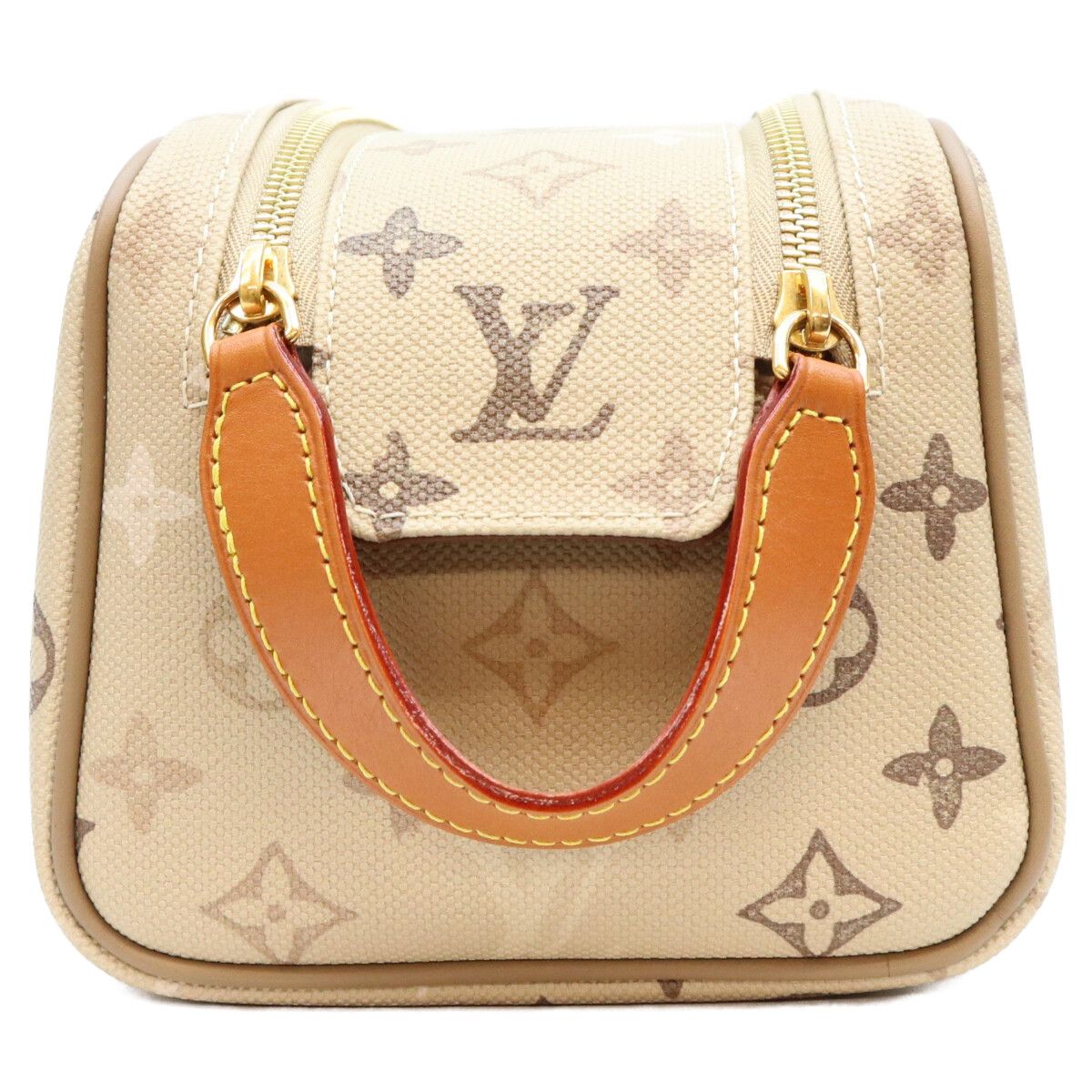 Louis Vuitton Monogram Surplus Canvas Sand Beige Dopp Kit Handbag — view 4