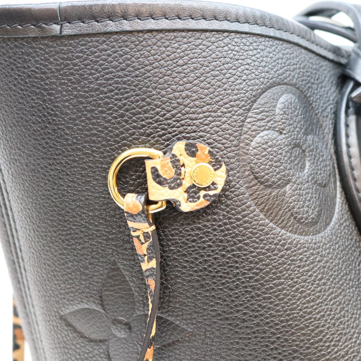Louis Vuitton Empreinte Black Leopard Wild at Heart Neverfull MM Tote Bag — view 6