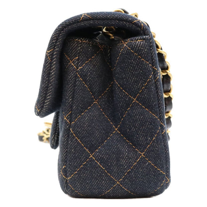Chanel Indigo Denim Mini Quilted 20 Shoulder Bag — view 2
