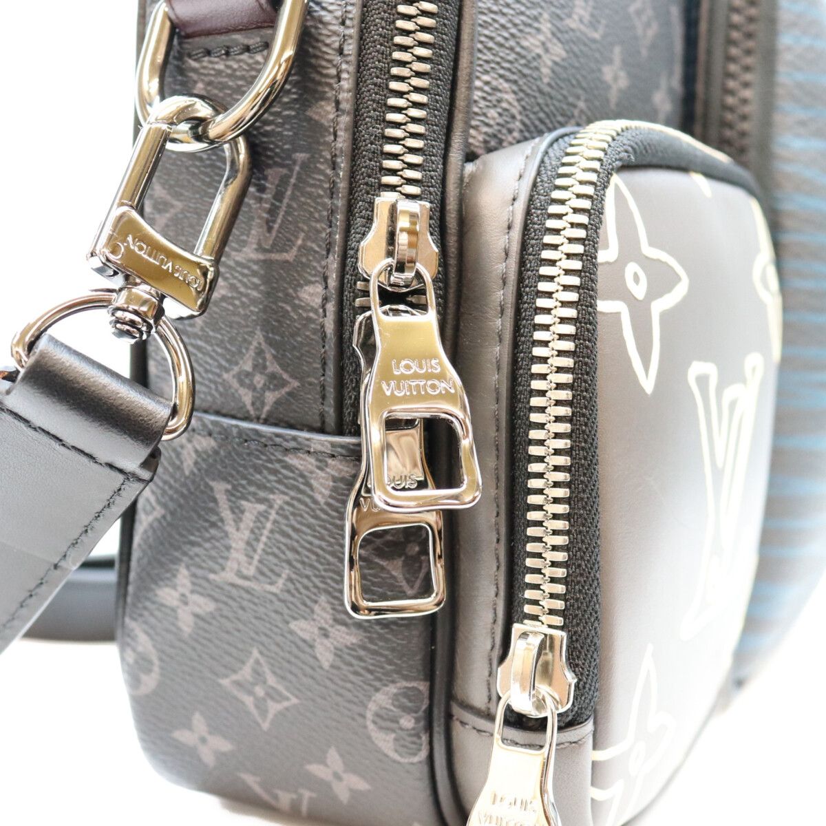 Louis Vuitton Monogram Eclipse Messenger Multi Pocket Shoulder Bag — view 6