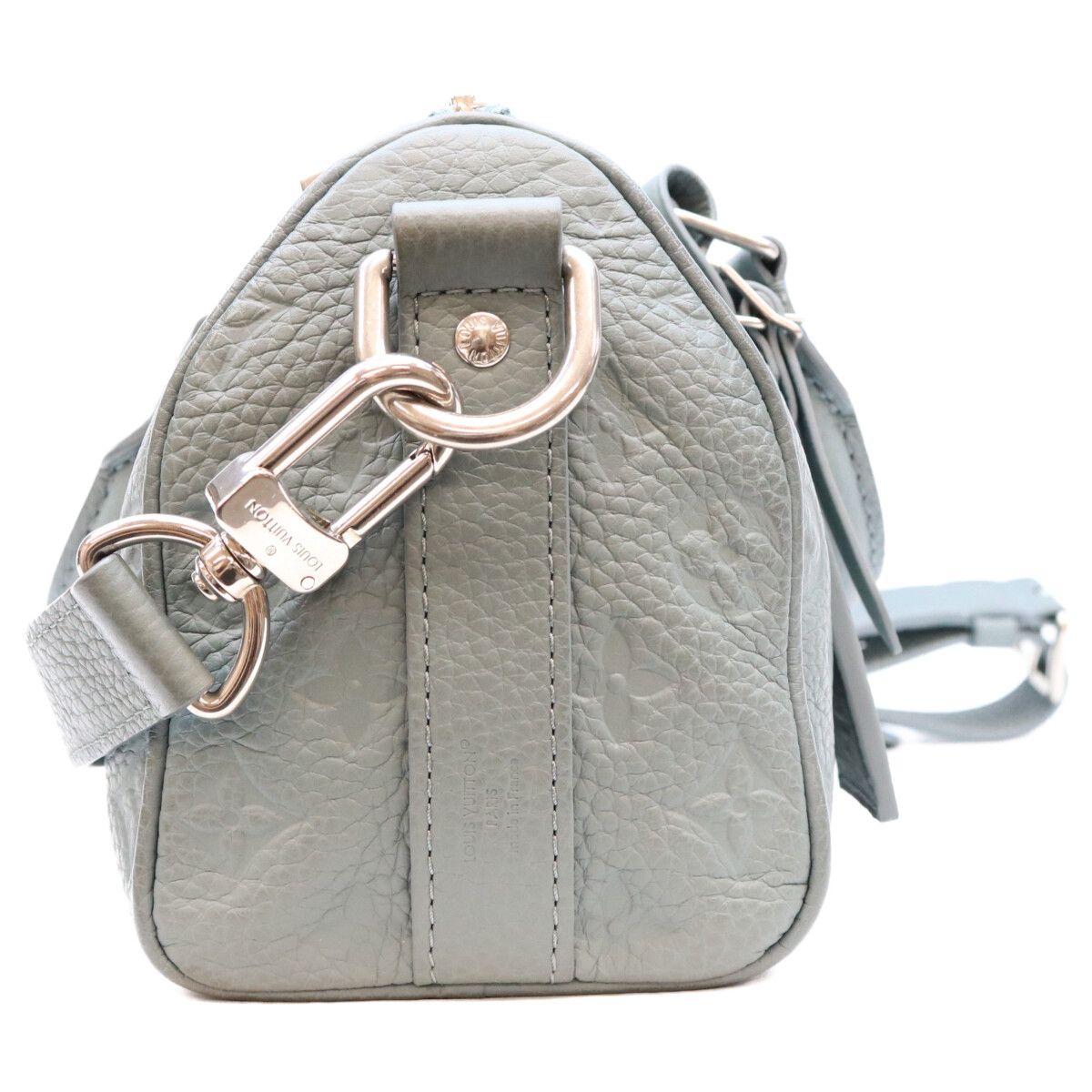 Louis Vuitton Taurillon Leather Misty Lakegreen Keepall Bandouliere 25 Boston — view 4