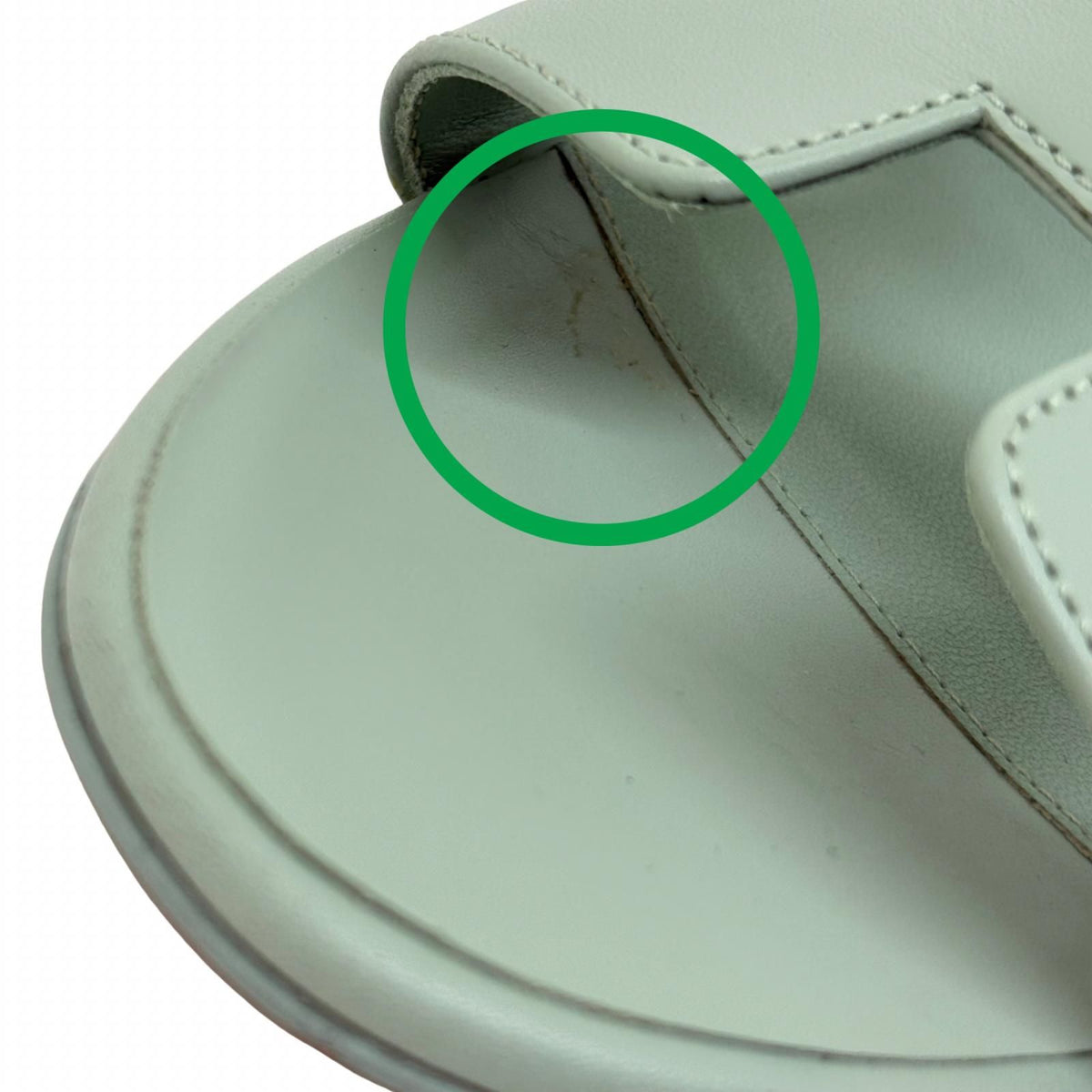 Hermes Oasis Sandals Aqua Epsom — view 7