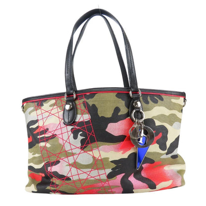 Dior Tote Ansel Moulayle Collection 2012 Canvas Leather Pink Shoulder Bag