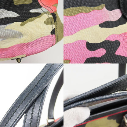 Dior Tote Ansel Moulayle Collection 2012 Canvas Leather Pink Shoulder Bag — view 5