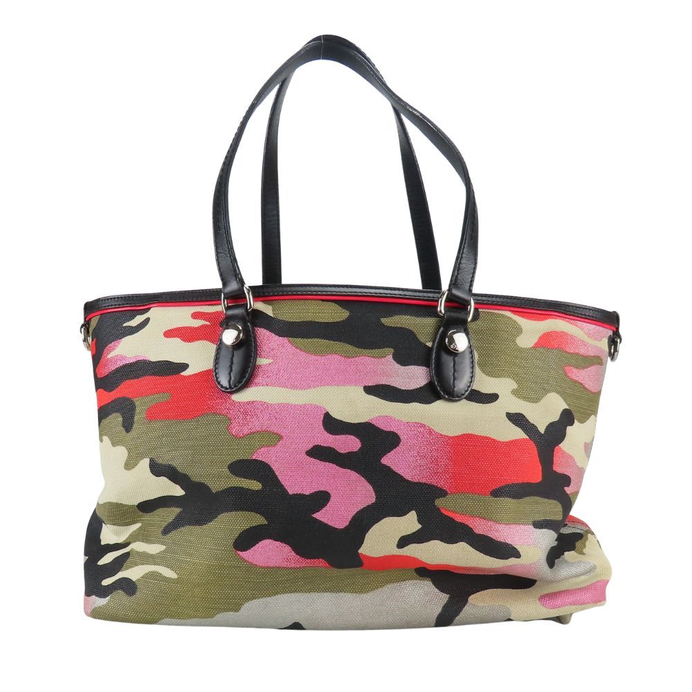 Dior Tote Ansel Moulayle Collection 2012 Canvas Leather Pink Shoulder Bag — view 3