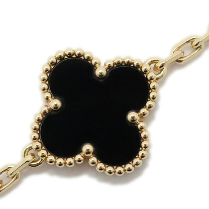 Van Cleef & Arpels Vintage Alhambra Bracelet Onyx 750 Yellow Gold — view 3