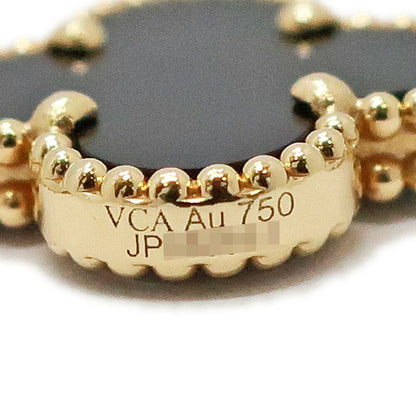 Van Cleef & Arpels Vintage Alhambra Bracelet Onyx 750 Yellow Gold — view 5