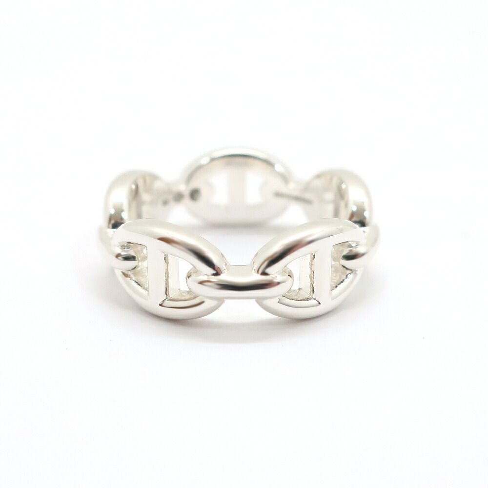 Hermes Chaine D'ancre Enchainee Ring PM 53 Small Silver — view 2