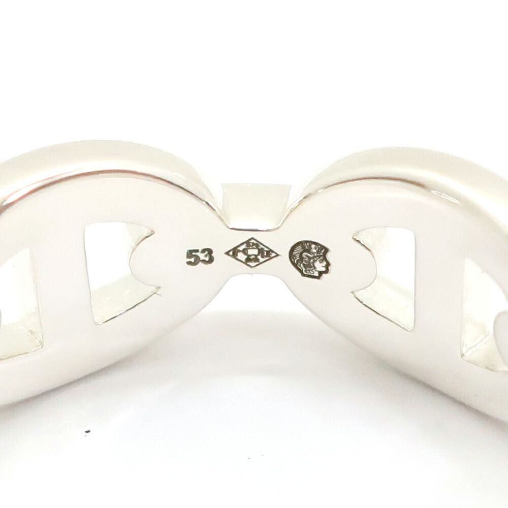 Hermes Chaine D'ancre Enchainee Ring PM 53 Small Silver — view 7