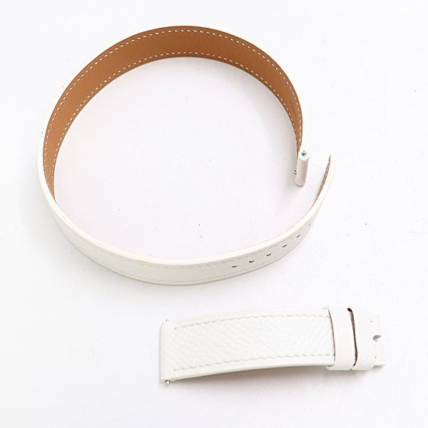 Hermes Leather Strap White Color 16 Watch