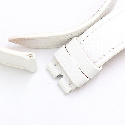 Hermes Leather Strap White Color 16 Watch — view 6