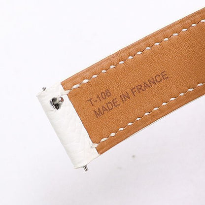 Hermes Leather Strap White Color 16 Watch — view 3